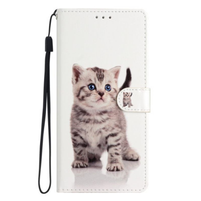 Κάλυμμα Oppo Reno 8 Lite με κορδονι Strappy Kitten